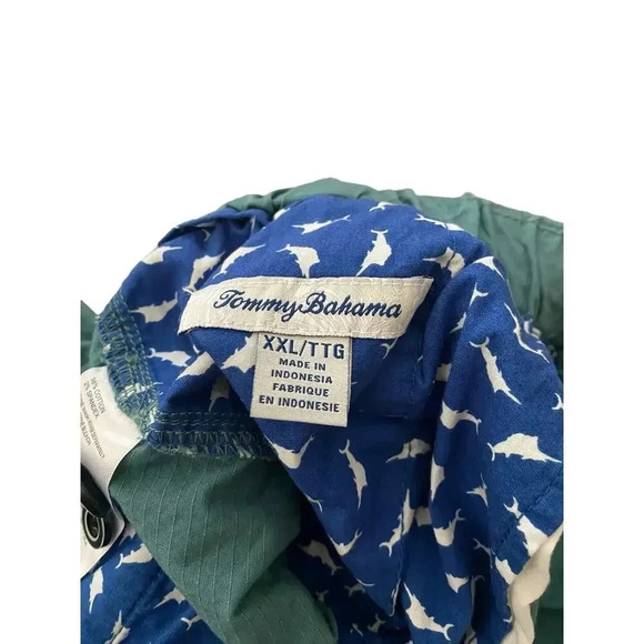 Tommy Bahama Men's Green Cotton Drawstring Cargo Shorts Size XXL - Picture 5 of 7